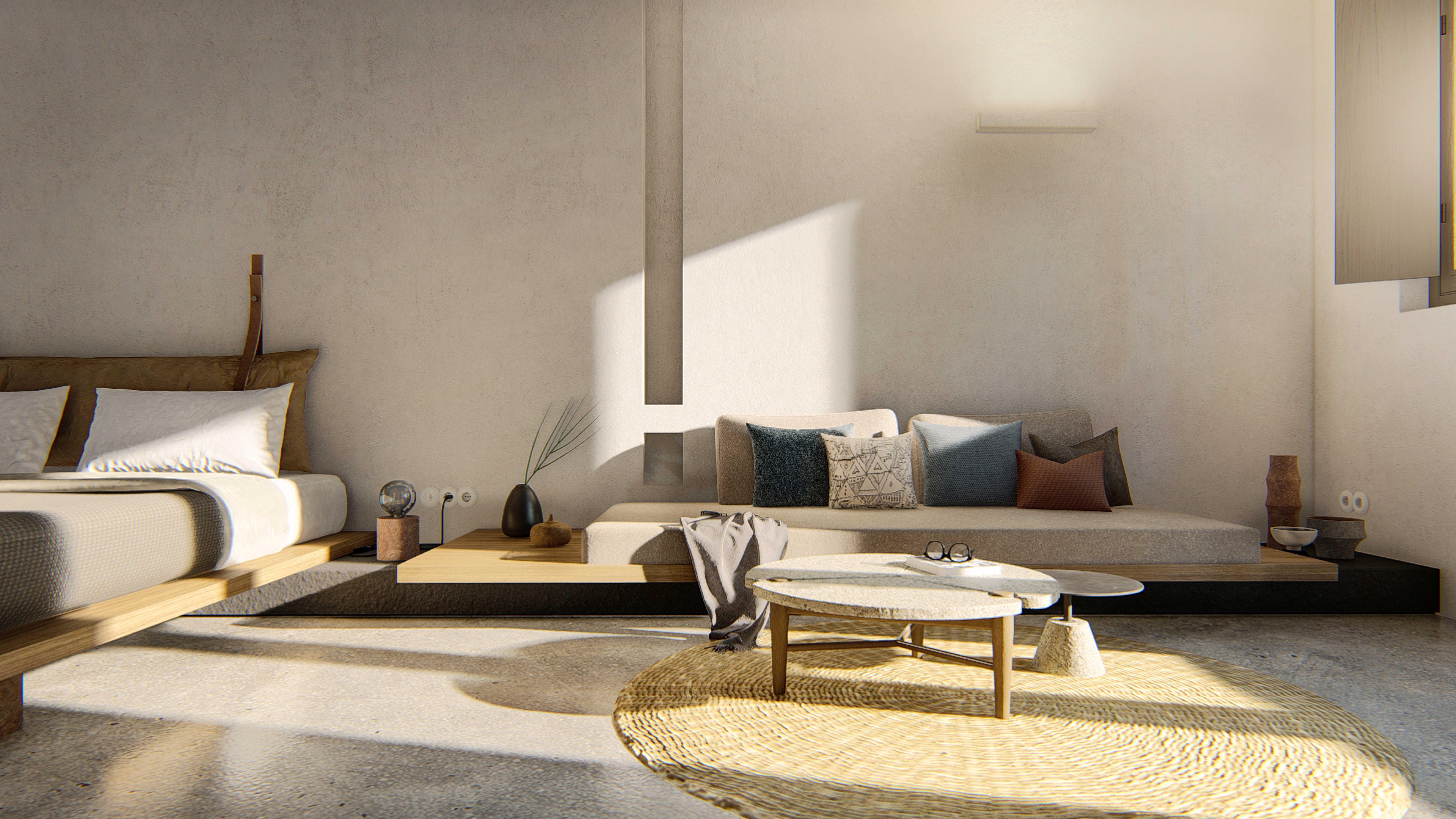 Orama Hotel & Spa 산토리니 외부 사진 3D interior visualization
